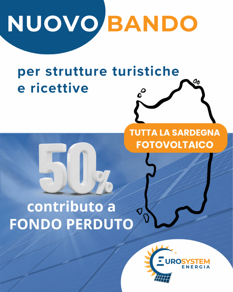 bando regionale Sardegna 50% fondo perduto strutture turistiche e ricettive